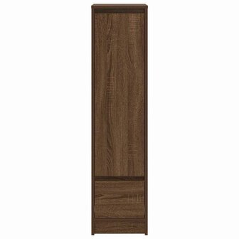 Hoge kast 29,5x34x119,5 cm spaanplaat bruin eikenkleurig 6