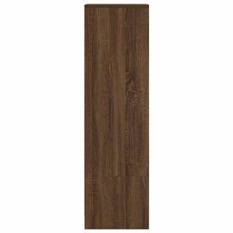 Hoge kast 29,5x34x119,5 cm spaanplaat bruin eikenkleurig 7