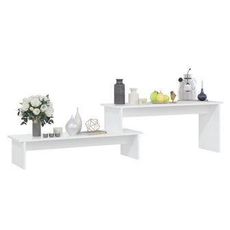 Tv-meubel 180x30x43 cm bewerkt hout wit 3