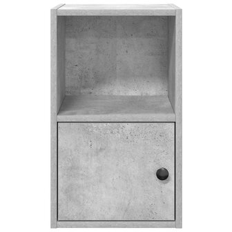 Boekenkast 31x24x52 cm bewerkt hout betongrijs 5