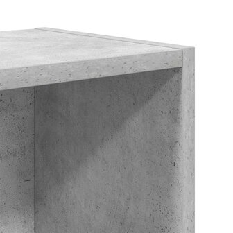 Boekenkast 31x24x52 cm bewerkt hout betongrijs 9