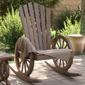 Schommelstoelen 2 st Adirondack massief vurenhout 1