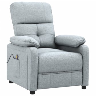 Massagestoel stof lichtgrijs 3