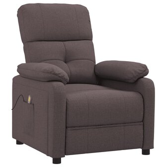 Massagestoel stof donkerbruin 2