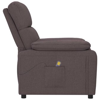 Massagestoel stof donkerbruin 4