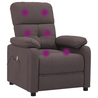 Massagestoel stof donkerbruin 6