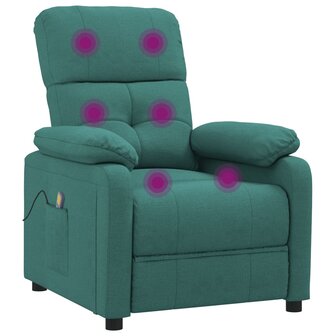 Massagestoel stof donkergroen 6