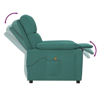 Massagestoel stof donkergroen 7
