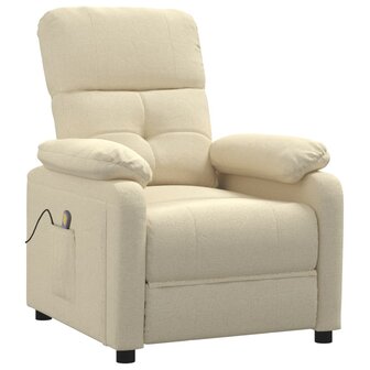 Massagestoel stof cr&egrave;mekleurig 2