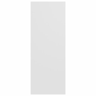 Wandtafel 105x30x80 cm bewerkt hout wit 6