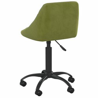 Kantoorstoel fluweel lichtgroen 4
