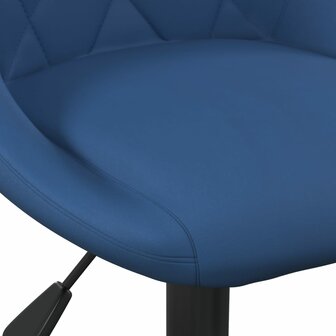 Kantoorstoel fluweel blauw 6