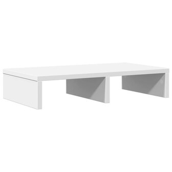 Monitorstandaard 50x27x10 cm bewerkt hout wit 2