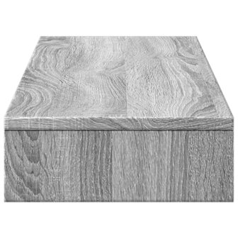 Monitorstandaard 100x27x10 cm bewerkt hout grijs sonoma eiken 5