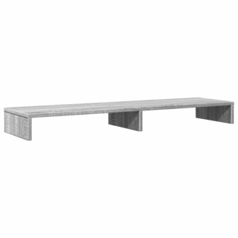 Monitorstandaard 100x27x10 cm bewerkt hout grijs sonoma eiken 6
