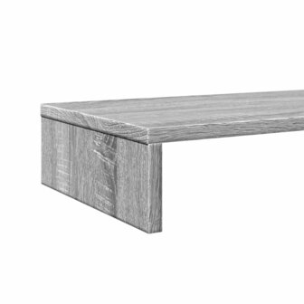 Monitorstandaard 100x27x10 cm bewerkt hout grijs sonoma eiken 7