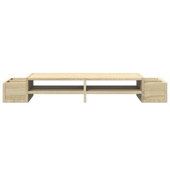 Monitorstandaard opbergruimte 100x27x15 cm hout sonoma eiken 4