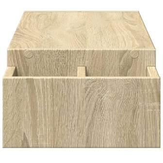 Monitorstandaard opbergruimte 100x27x15 cm hout sonoma eiken 5