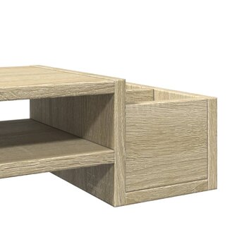 Monitorstandaard opbergruimte 100x27x15 cm hout sonoma eiken 7