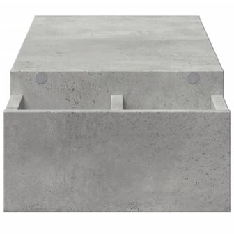 Monitorstandaard met opbergruimte 100x27x15 cm hout betongrijs 5