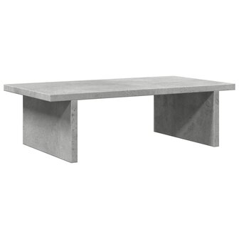 Monitorstandaard 50x27x15 cm bewerkt hout betongrijs 2
