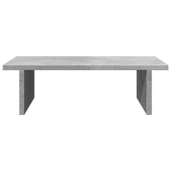 Monitorstandaard 50x27x15 cm bewerkt hout betongrijs 4