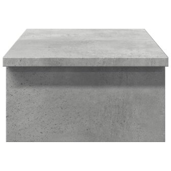 Monitorstandaard 50x27x15 cm bewerkt hout betongrijs 5