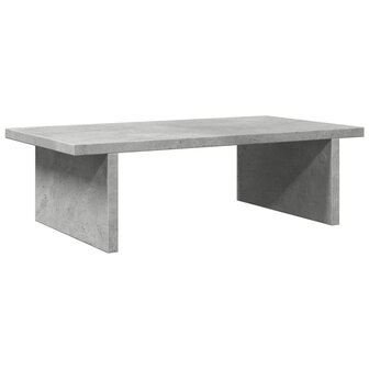 Monitorstandaard 50x27x15 cm bewerkt hout betongrijs 6