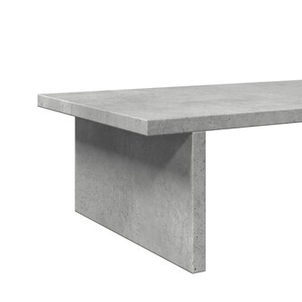 Monitorstandaard 50x27x15 cm bewerkt hout betongrijs 7