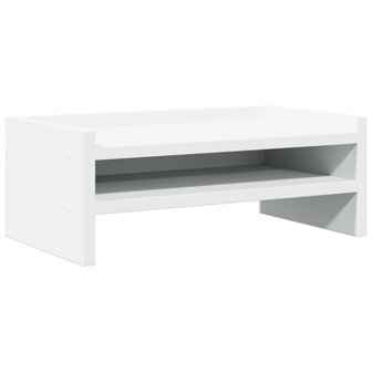 Monitorstandaard 42x24x16 cm bewerkt hout wit 2