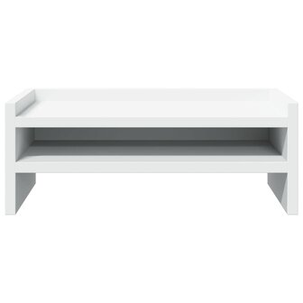 Monitorstandaard 42x24x16 cm bewerkt hout wit 4