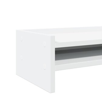 Monitorstandaard 42x24x16 cm bewerkt hout wit 7