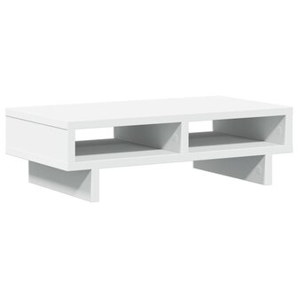Monitorstandaard 50x27x15 cm bewerkt hout wit 6