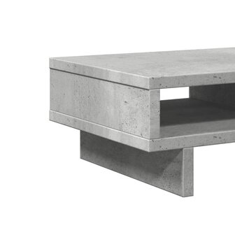 Monitorstandaard 50x27x15 cm bewerkt hout betongrijs 7