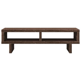 Monitorstandaard 50x27x15 cm bewerkt hout bruin eikenkleurig 4