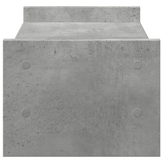 Monitorstandaard 50x27x20 cm bewerkt hout betongrijs 5