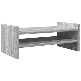 Monitorstandaard 50x27x20 cm bewerkt hout grijs sonoma eiken 2