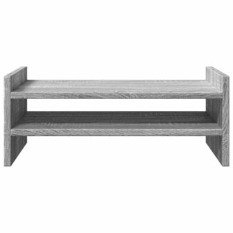 Monitorstandaard 50x27x20 cm bewerkt hout grijs sonoma eiken 4