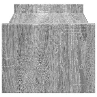 Monitorstandaard 50x27x20 cm bewerkt hout grijs sonoma eiken 5