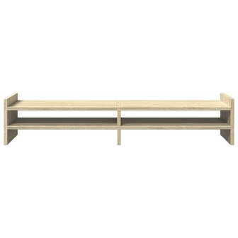 Monitorstandaard 100x27x20 cm bewerkt hout sonoma eikenkleurig 4