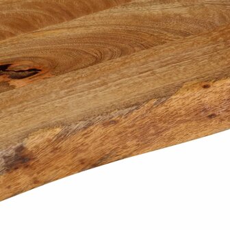 Tafelblad met natuurlijke rand 70x20x2,5 cm massief mangohout 7
