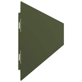 Gazonranden 10 st 10x103 cm koudgewalst staal olijfgroen 5
