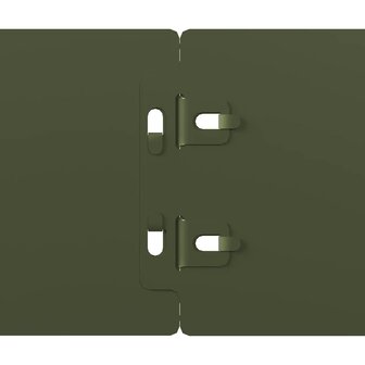 Gazonranden 10 st 10x103 cm koudgewalst staal olijfgroen 7