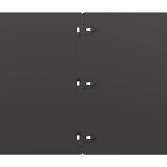 Gazonranden 10 st 25x103 cm koudgewalst staal zwart 7