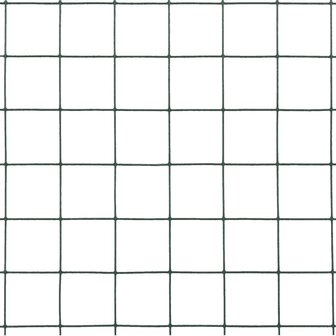 Kippengaas 10x0,5 m staal met PVC coating groen 4