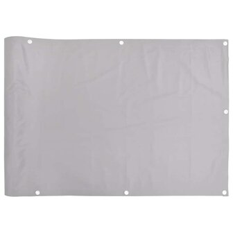 Balkonscherm 500x75 cm PVC grijs 2