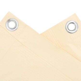 Balkonscherm 400x75 cm PVC cr&egrave;mekleurig 4