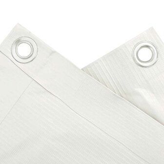 Balkonscherm 500x75 cm PVC wit 4