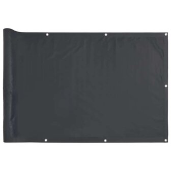 Balkonscherm 400x90 cm PVC antracietkleurig 2