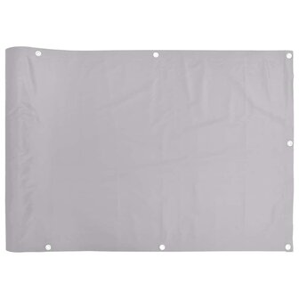 Balkonscherm 400x90 cm PVC grijs 2